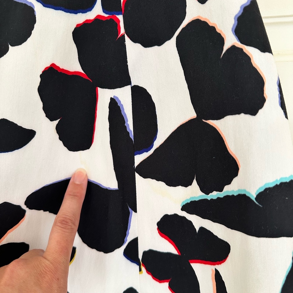 Kate Spade Black and White Butterfly Midi Dress Size 10 - Picture 13 of 13
